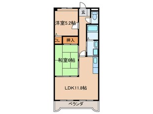 プリ－マ千代鶴の物件間取画像